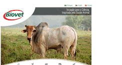Desktop Screenshot of biovet.com.br