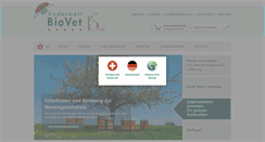 Desktop Screenshot of biovet.ch